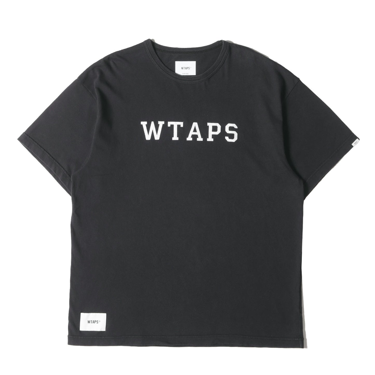 24SS アップリケロゴ クルーネック Tシャツ(ACADEMY / SS / COTTON. COLLEGE)