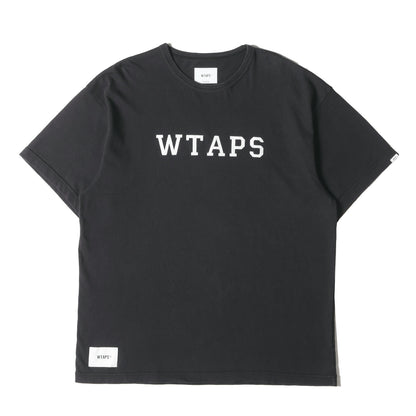 24SS アップリケロゴ クルーネック Tシャツ(ACADEMY / SS / COTTON. COLLEGE)