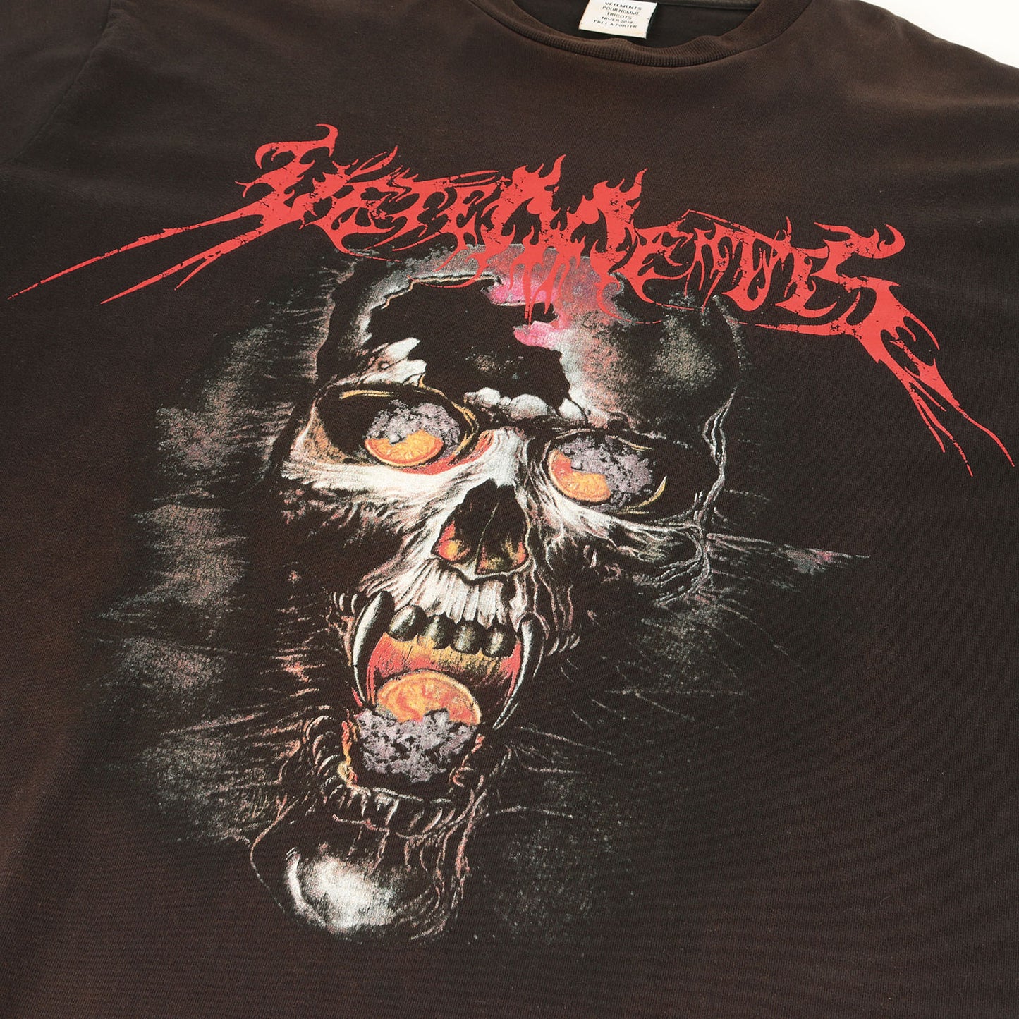 ヘビーメタル プリント オーバーサイズ ヘビー Tシャツ(OVERSIZED HEAVY METAL PRINT TEE)