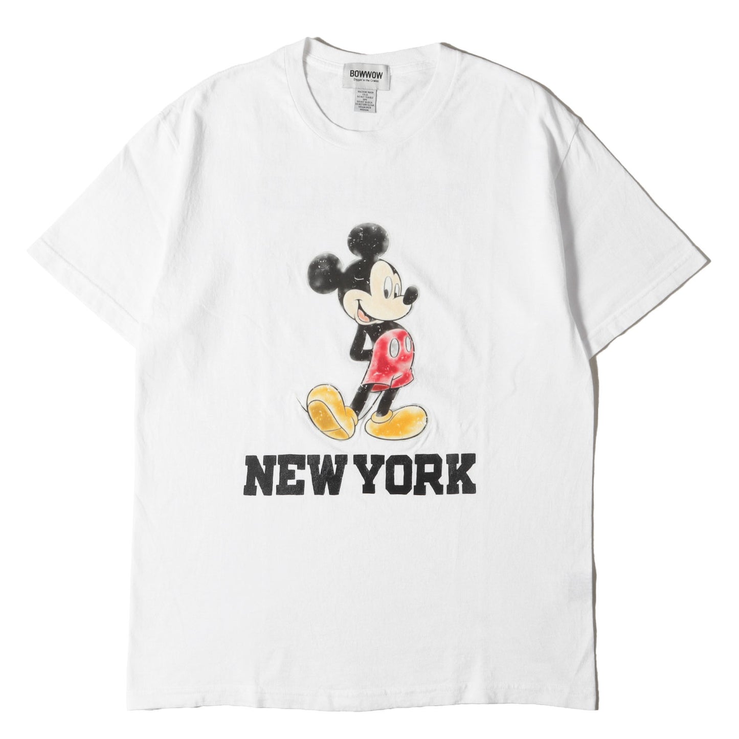 24SS ×RECOGNIZE ×Disney ミッキーマウス フロッキープリント Tシャツ(MICKEY MOUSE 88/12 TEE)