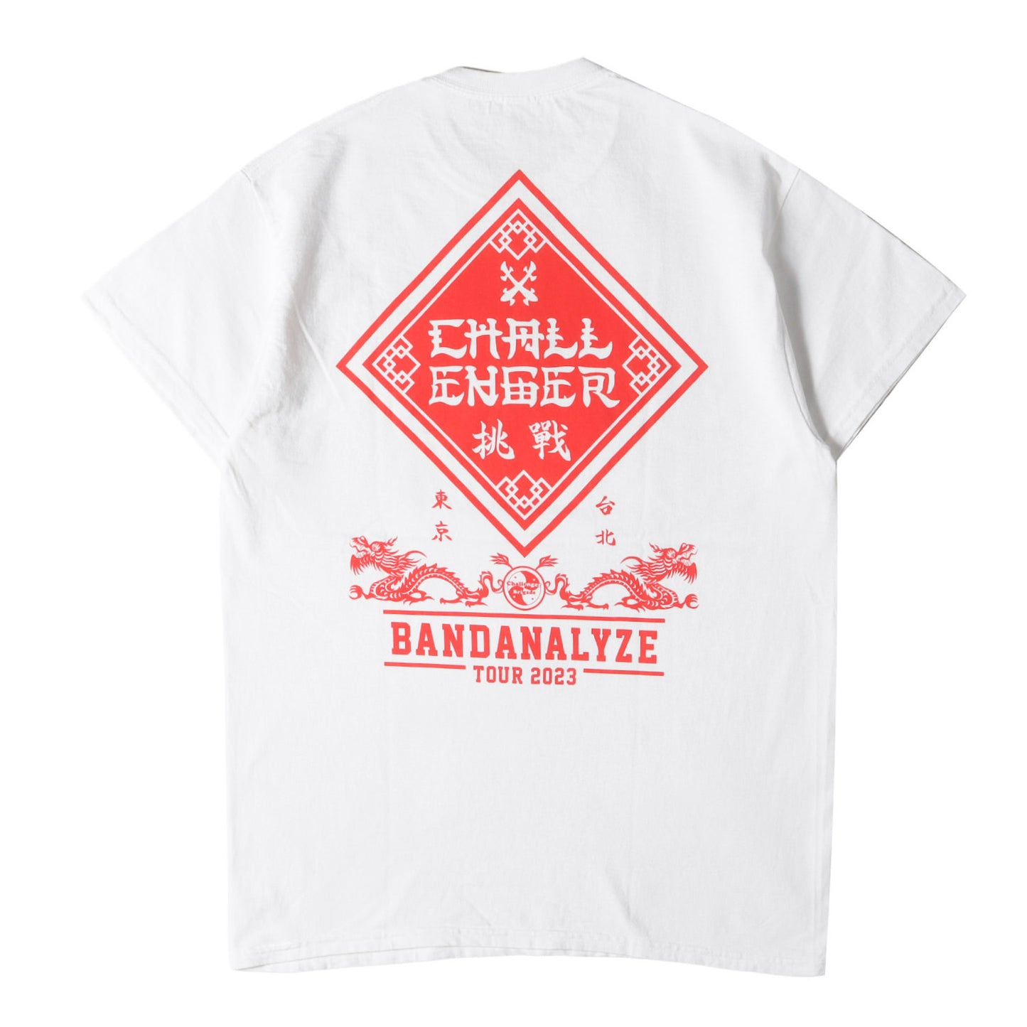 23SS BANDANALYZE TOUR 2023 開催記念 漢字ロゴ Tシャツ(BD 2023 TOUR TEE)