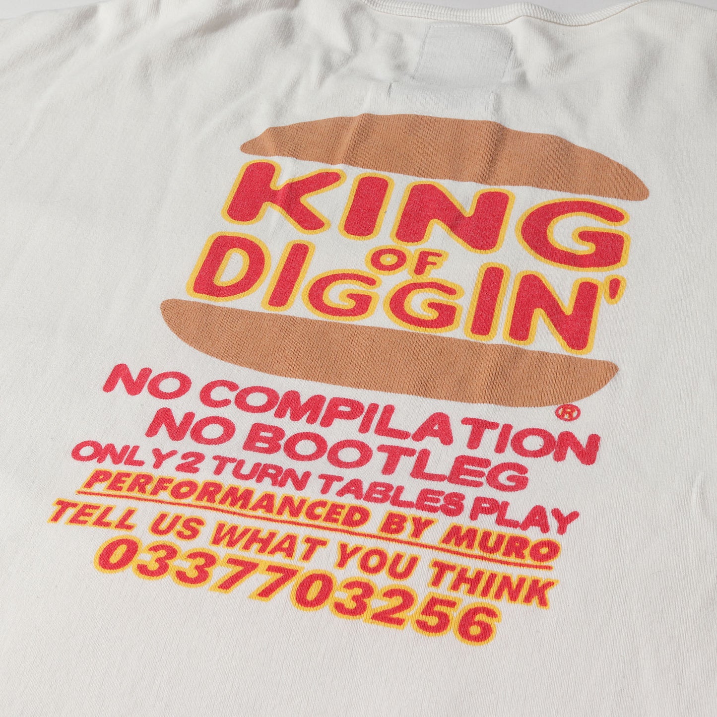 23SS パロディーロゴ ベースボール 7分袖 ヘビー Tシャツ(KING OF DIGGIN' BASEBALL CS)
