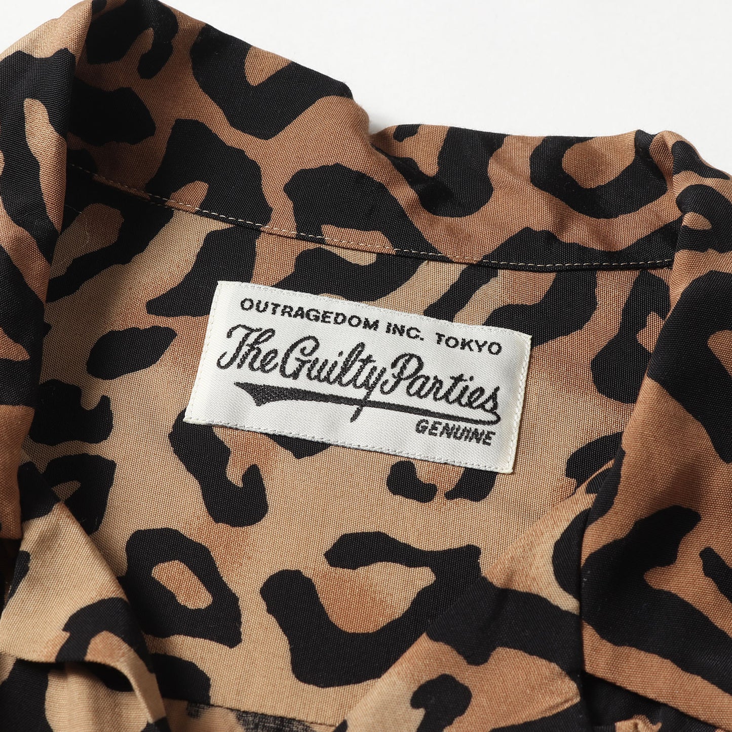 21AW レオパード柄 オープンカラー レーヨンシャツ(LEOPARD OPEN COLLAR SHIRT)