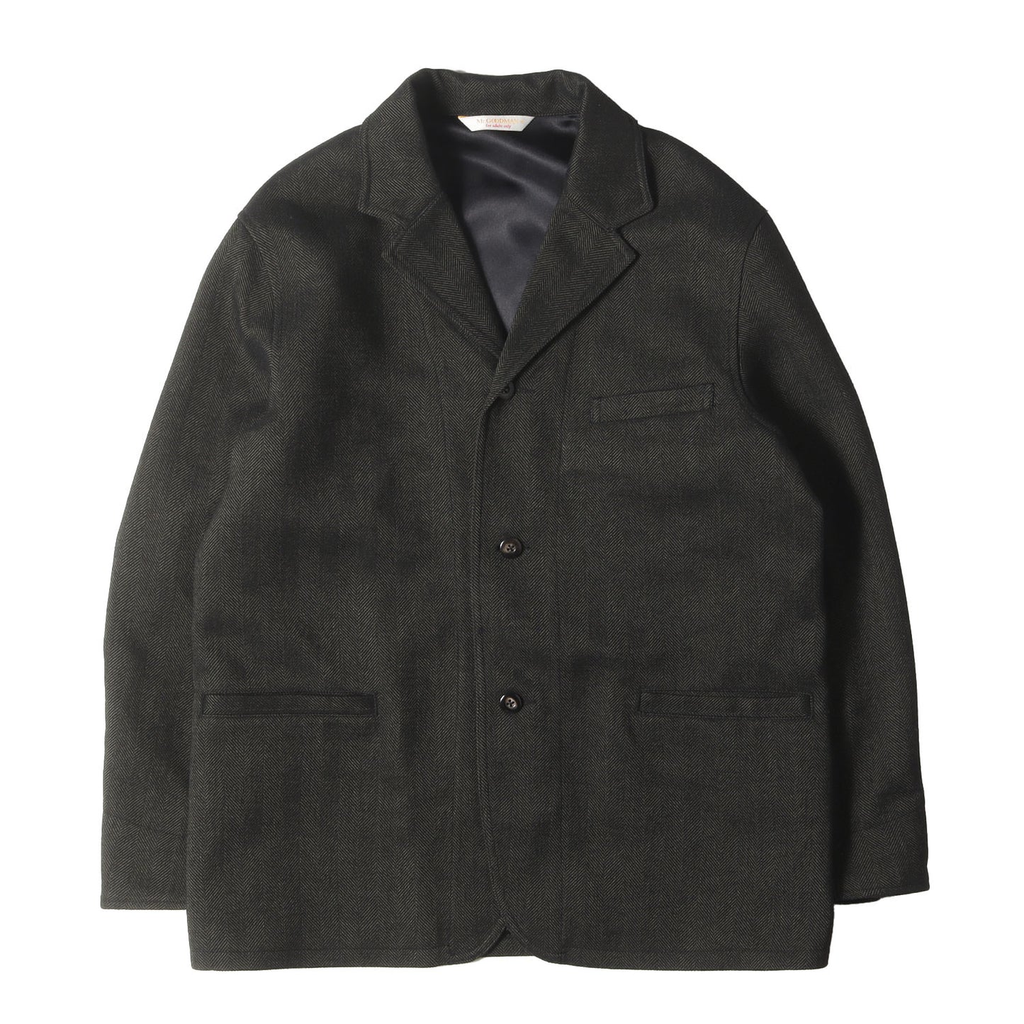 ヘリンボーンツイード 3つボタン ワークジャケット(WOOLY TWEED HERRINGBONE JACKET)