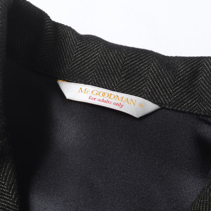 ヘリンボーンツイード 3つボタン ワークジャケット(WOOLY TWEED HERRINGBONE JACKET)