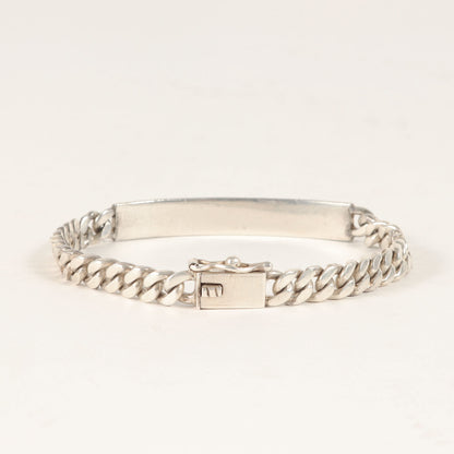 喜平チェーン シルバー IDブレスレット