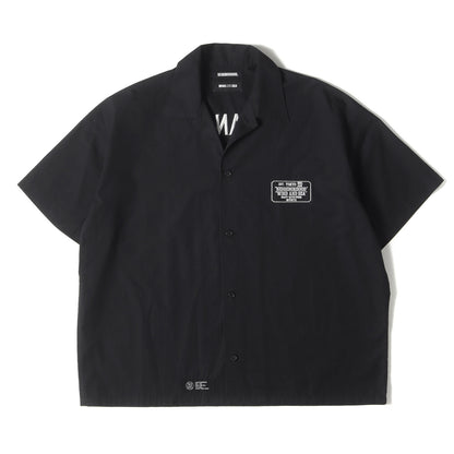 22SS ×WIND AND SEA ロゴ刺繍 オープンカラー ワーク 半袖シャツ(WORK / EC-SHIRT SS)