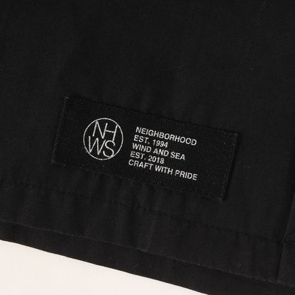 22SS ×WIND AND SEA ロゴ刺繍 オープンカラー ワーク 半袖シャツ(WORK / EC-SHIRT SS)