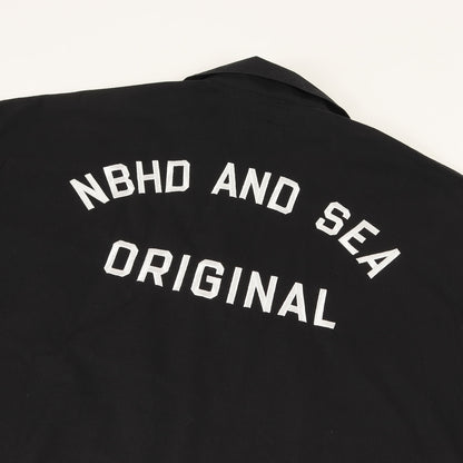 22SS ×WIND AND SEA ロゴ刺繍 オープンカラー ワーク 半袖シャツ(WORK / EC-SHIRT SS)