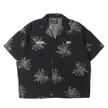 22SS ×WIND AND SEA パームツリー柄 レーヨン アロハシャツ(NHWDS HAWAIIAN / R-SHIRTS.SS)
