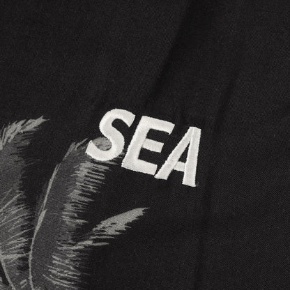 22SS ×WIND AND SEA パームツリー柄 レーヨン アロハシャツ(NHWDS HAWAIIAN / R-SHIRTS.SS)