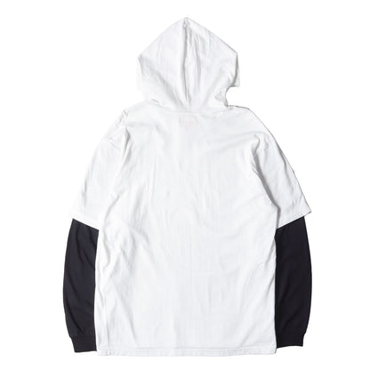 22AW 袖レイヤード フード付き ロングスリーブ Tシャツ(Layered Hooded L/S Top)