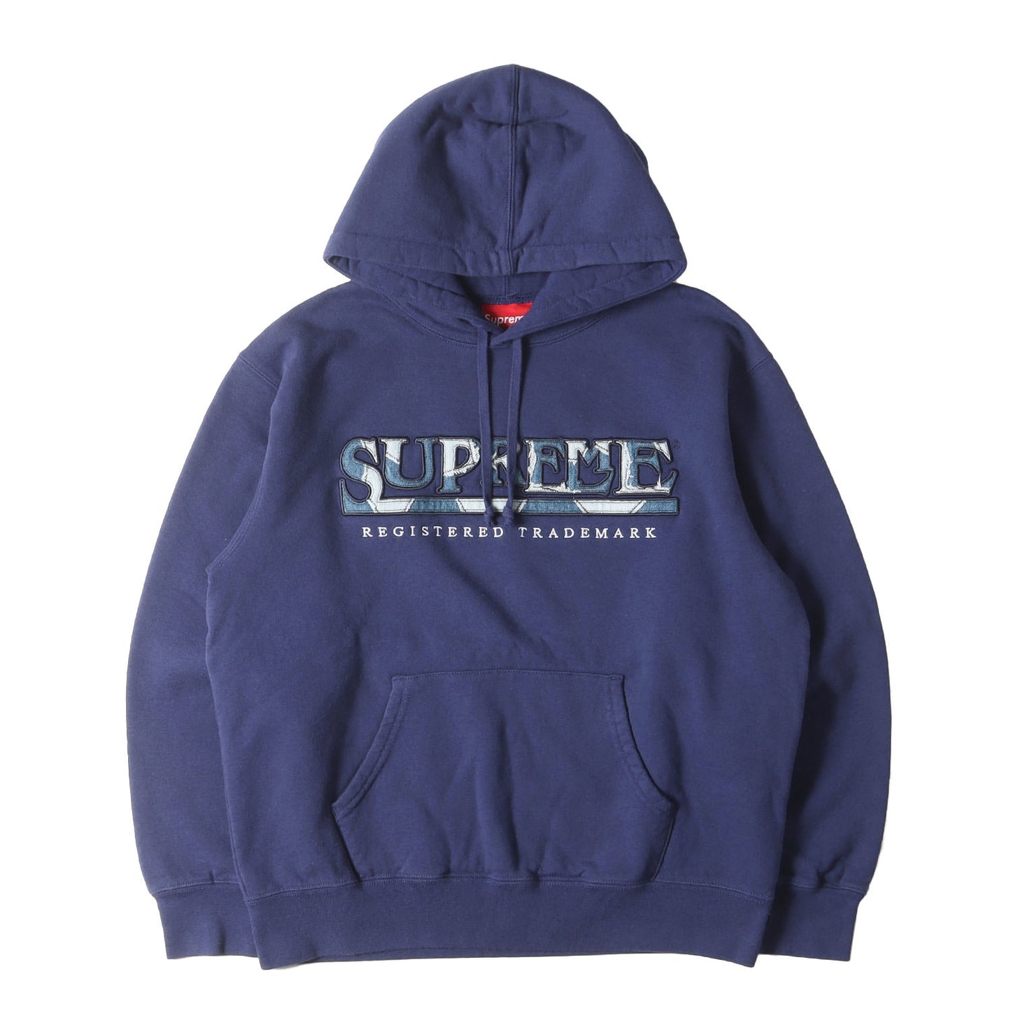 21SS デニムパッチロゴ スウェットパーカー(Denim Logo Hooded Sweatshirt)