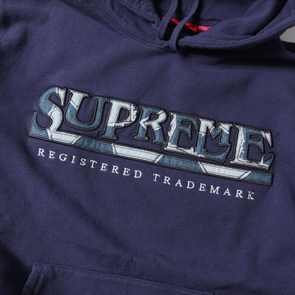 21SS デニムパッチロゴ スウェットパーカー(Denim Logo Hooded Sweatshirt)