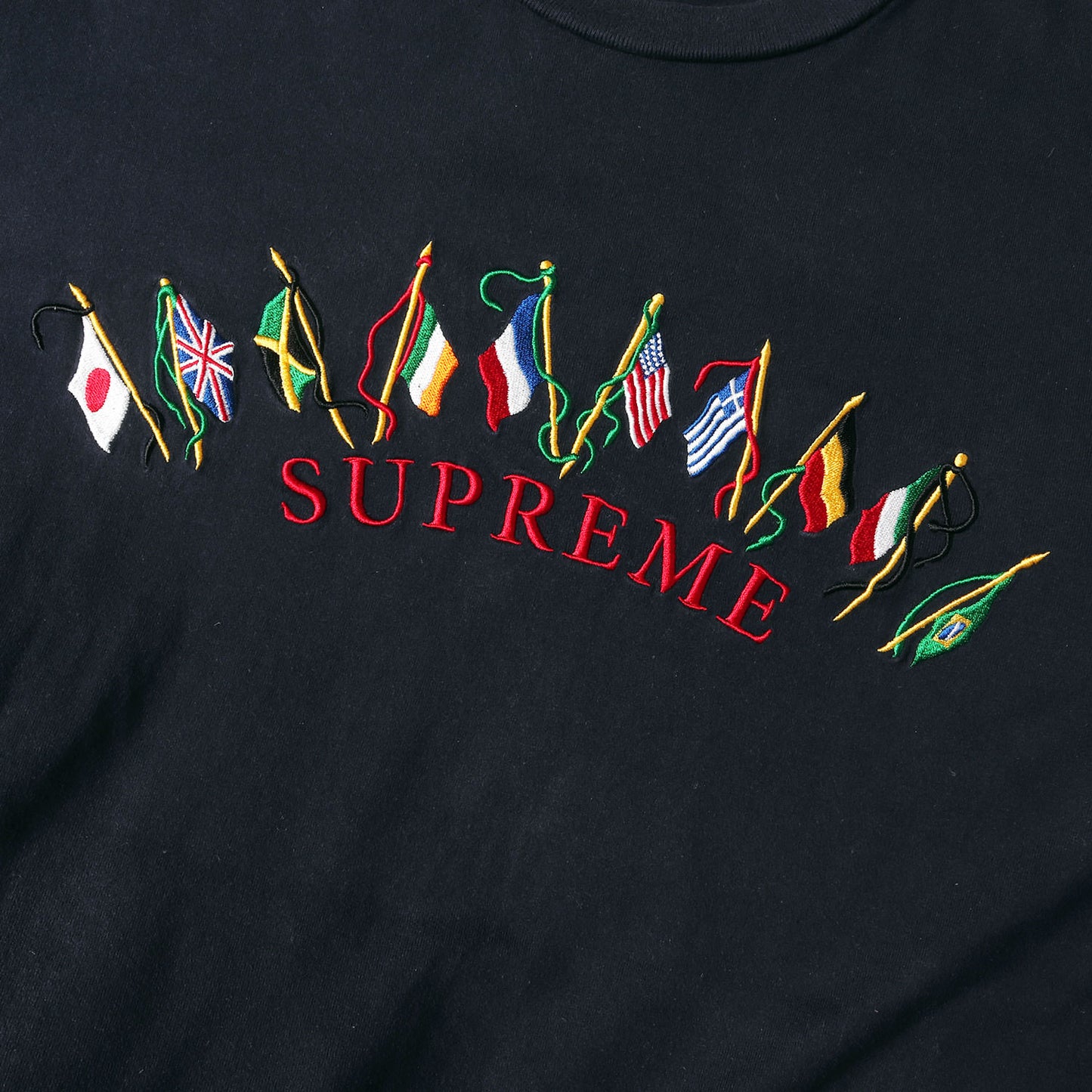 フラッグ刺繍 ロングスリーブ Tシャツ(Flags L/S Top)