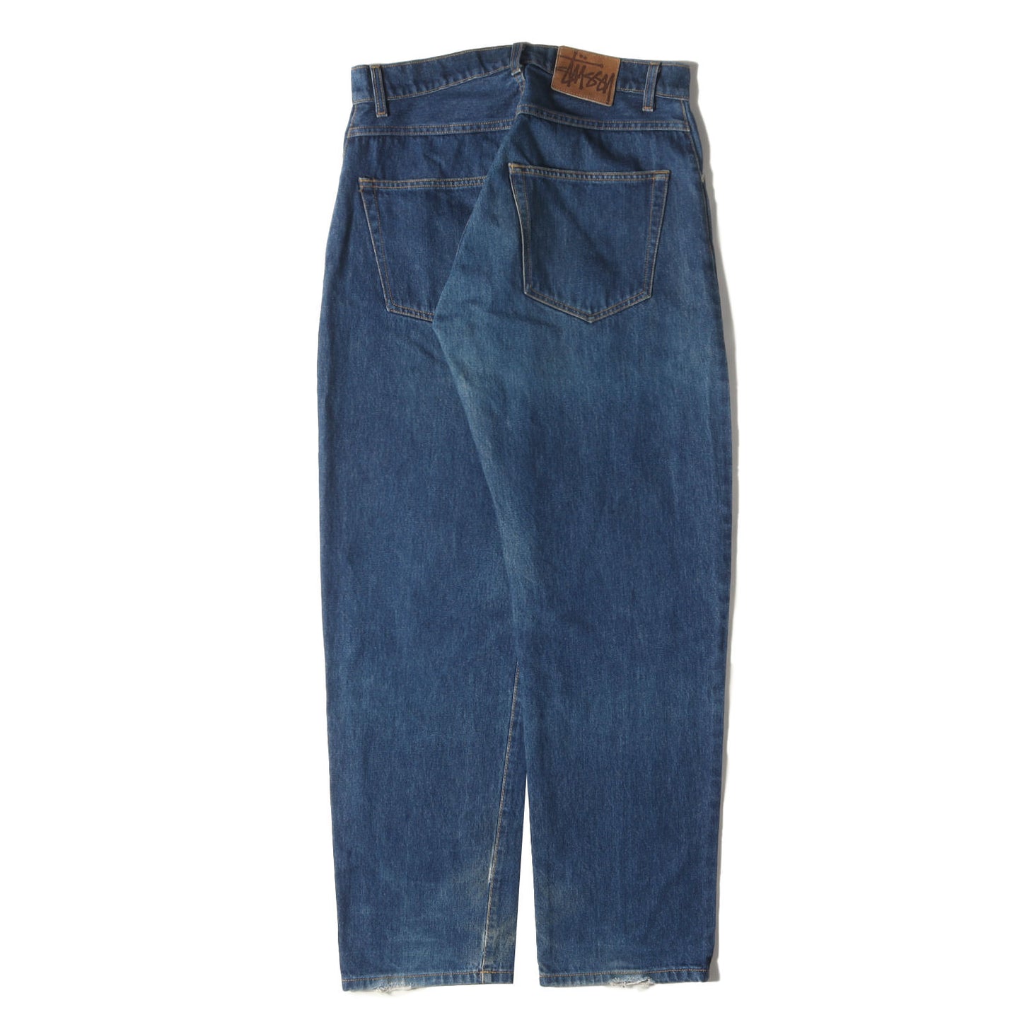 90s OLD STUSSY テーパード デニムパンツ(USA製)