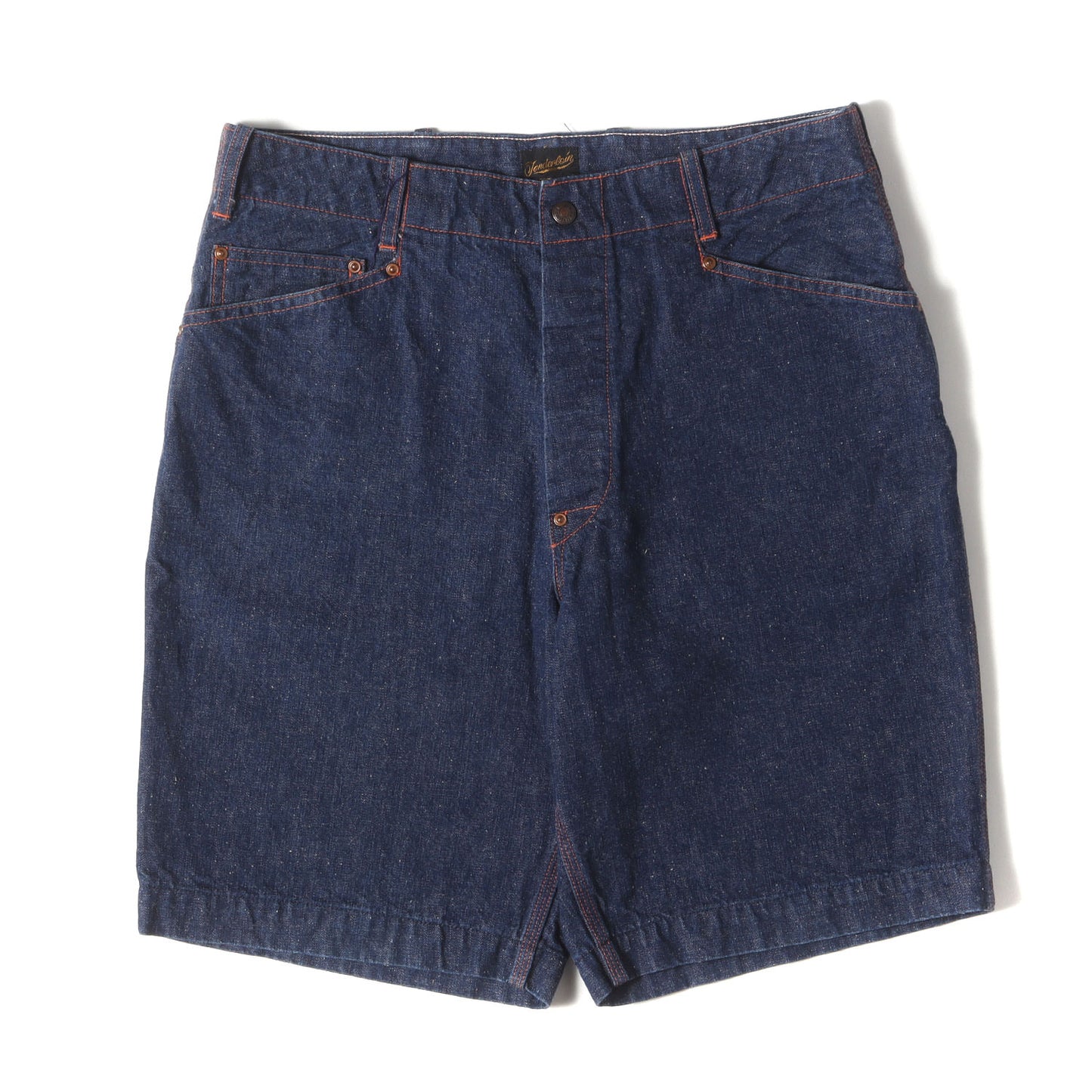 シンチバック付き ペインター デニム ショート パンツ
