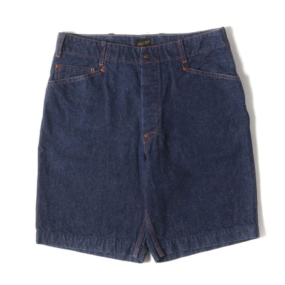 シンチバック付き ペインター デニム ショート パンツ