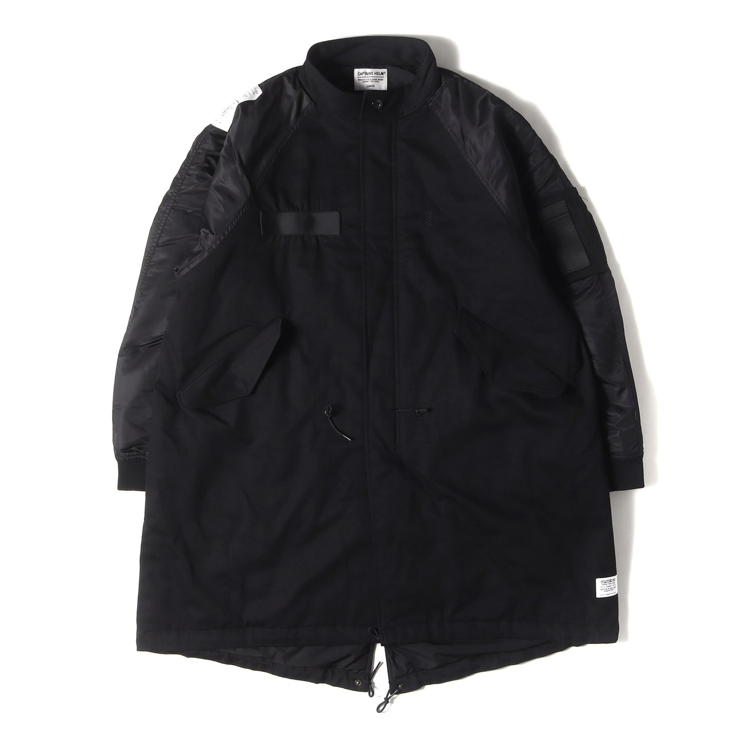 24AW MA-1コンビ オーバーサイズ フィッシュテール モッズコート(SEVEN A WEEK FISH TAIL MIL JKT)