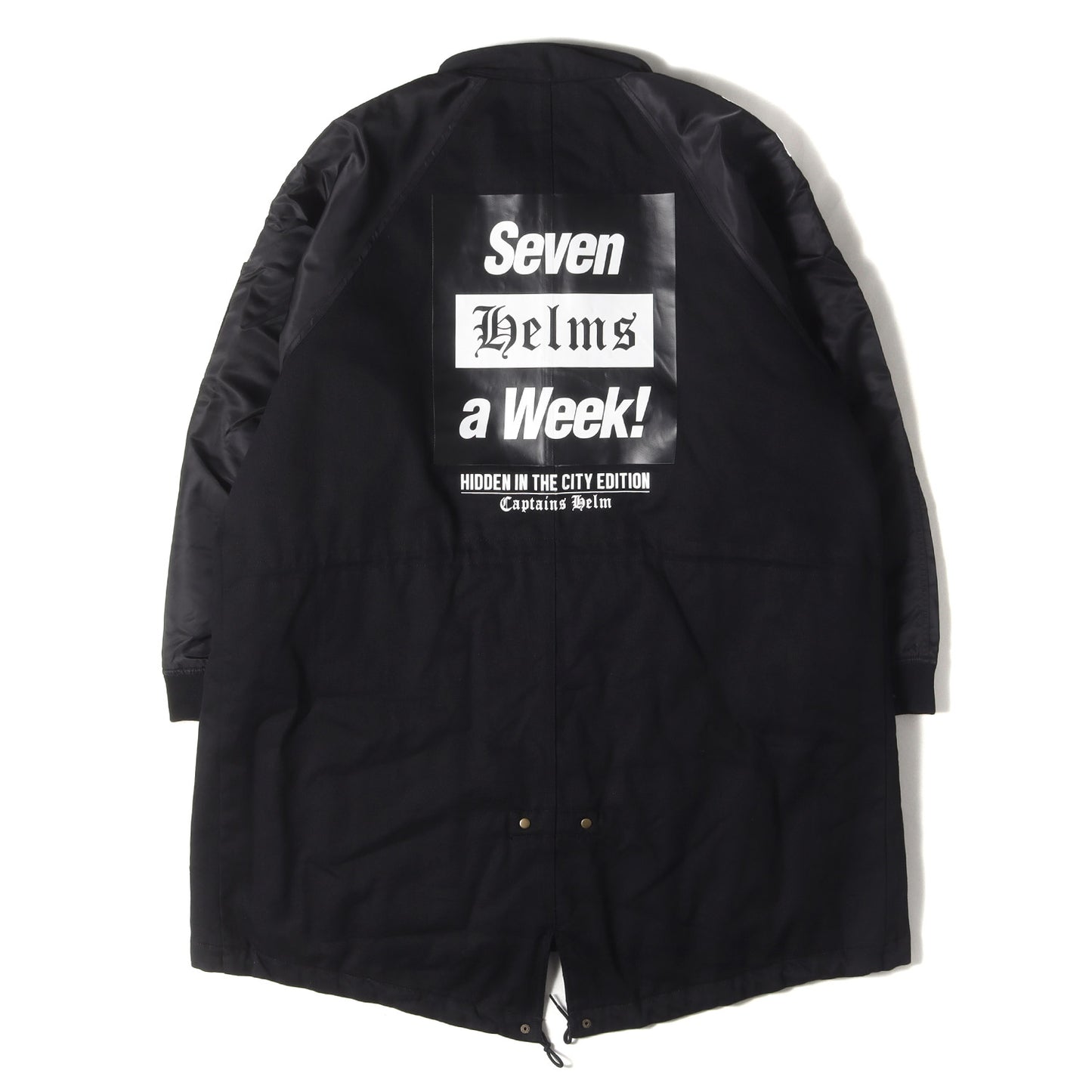 24AW MA-1コンビ オーバーサイズ フィッシュテール モッズコート(SEVEN A WEEK FISH TAIL MIL JKT)