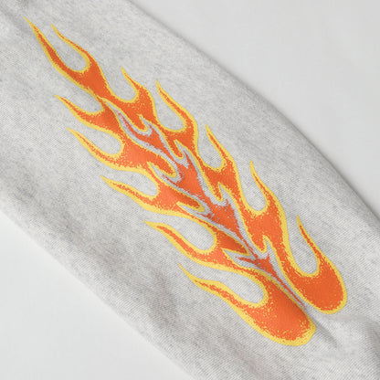 23AW フレイムプリント スウェット パーカー(FLAMES HOODIE)