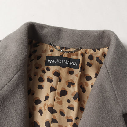 23AW メルトンウール 裏地レオパード チェスター フィールドコート(CHESTERFIELD COAT)