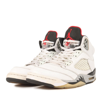 AIR JORDAN 5 RETRO WHITE CEMENT (136027-104)