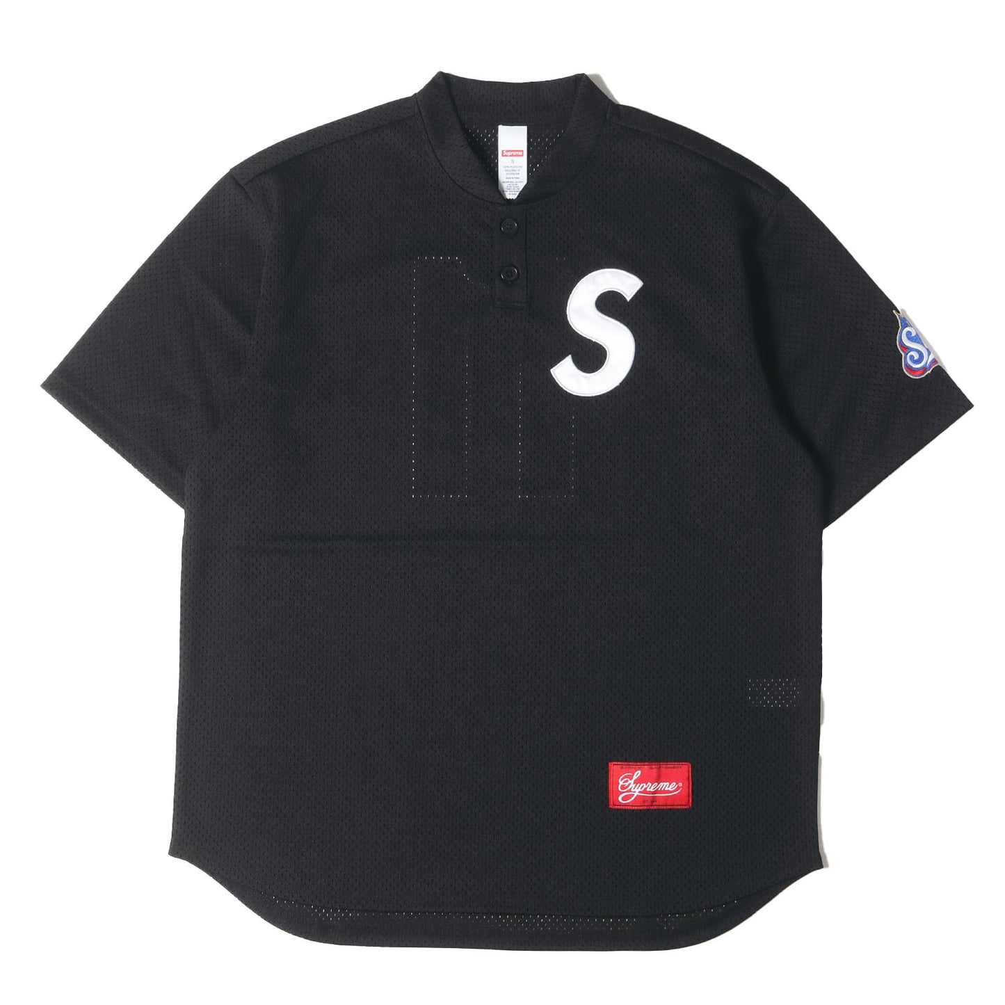 24AW Sロゴ ヘンリーネック メッシュジャージ ベースボールシャツ(S Logo Baseball Henley)