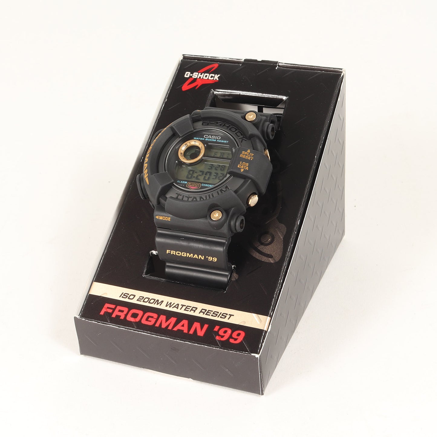 90s DW-8200BU-9AT フロッグマン 99 黒金蛙 腕時計 / ウォッチ