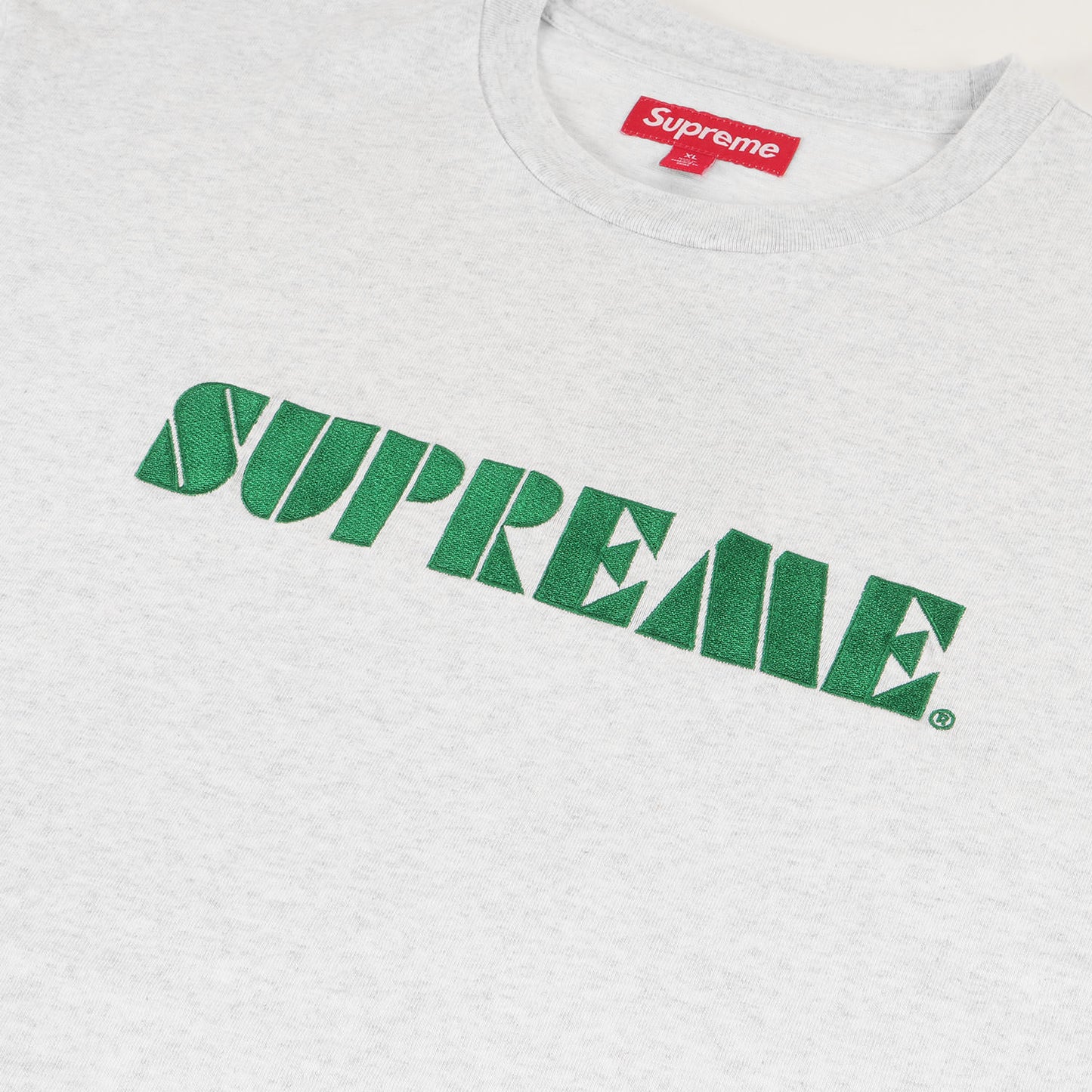 24SS ブランドロゴ刺繍 ヘビー Tシャツ(Stencil Embroidered S/S Top)