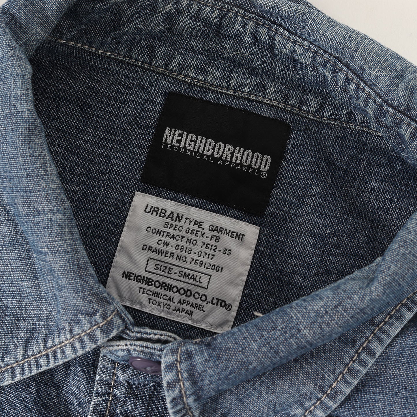 00s セルビッチ付き シャンブレー 半袖シャツ