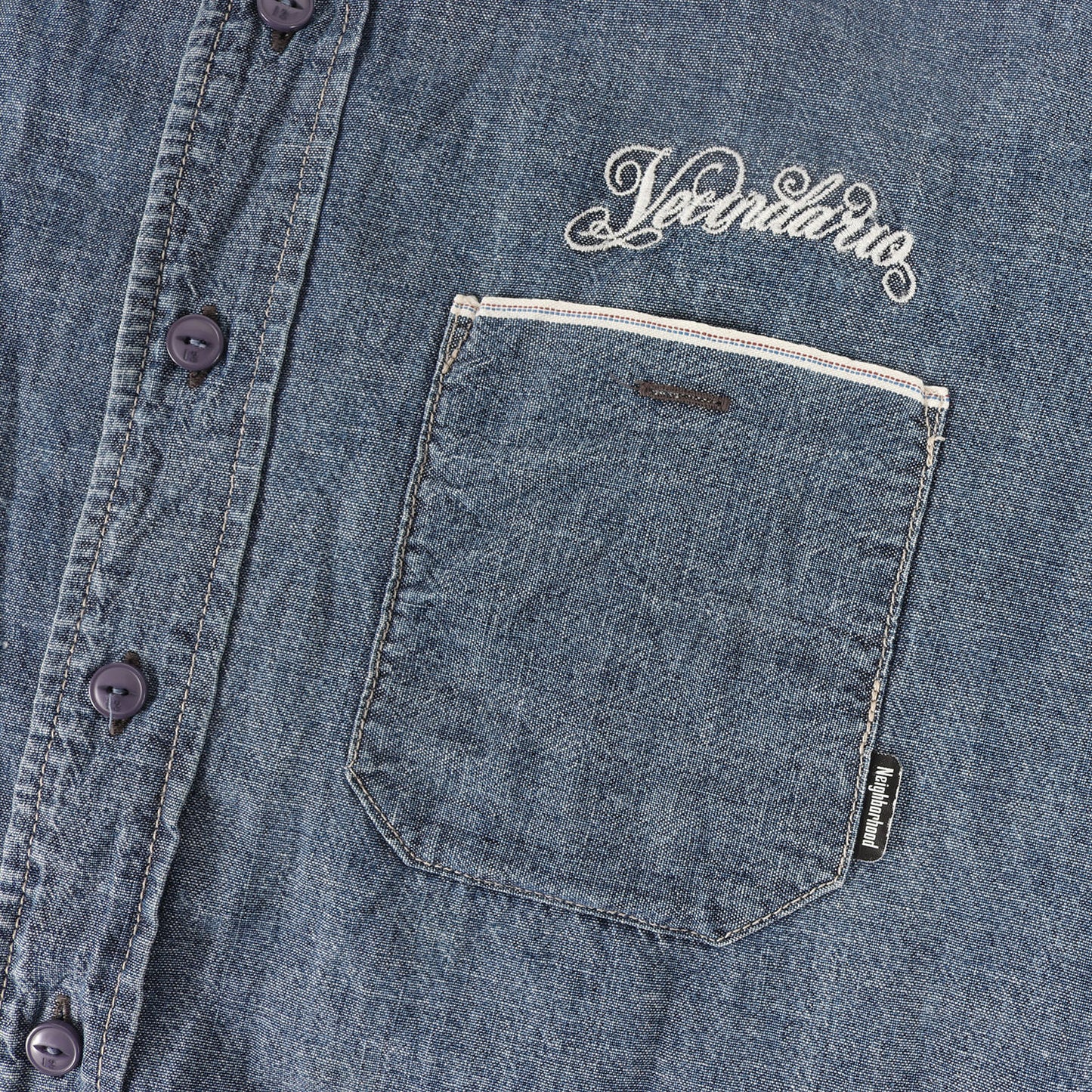 00s セルビッチ付き シャンブレー 半袖シャツ