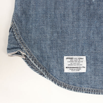 00s セルビッチ付き シャンブレー 半袖シャツ