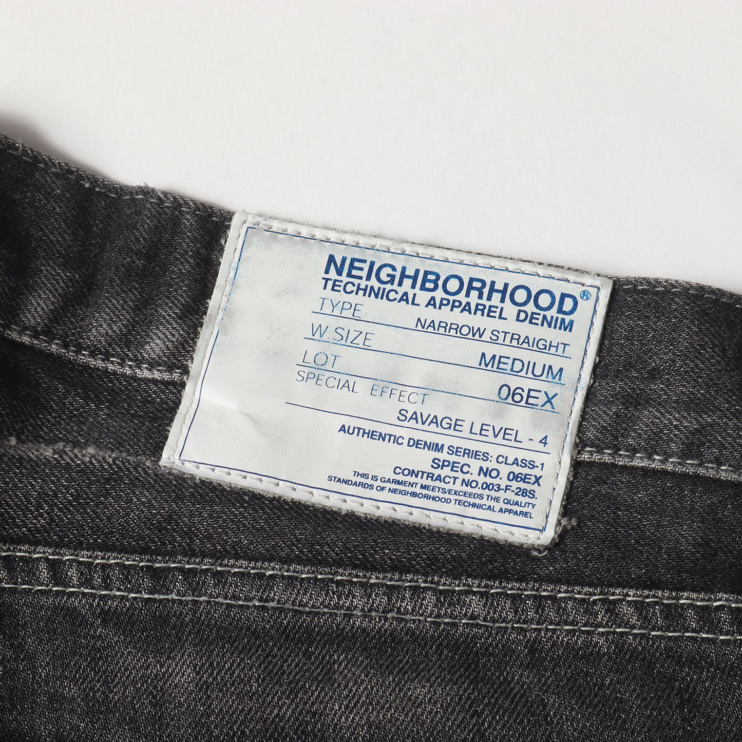 00s ニールダウン サベージ ナロー デニムパンツ(Kneel Down Savage Narrow Denim / 14oz-PT)