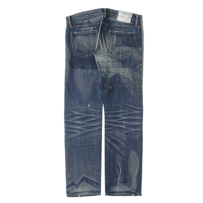 00s グリッド サベージ ナロー デニムパンツ(Grid Savage Narrow Denim / 14oz-PT)