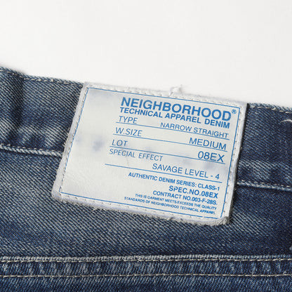 00s グリッド サベージ ナロー デニムパンツ(Grid Savage Narrow Denim / 14oz-PT)