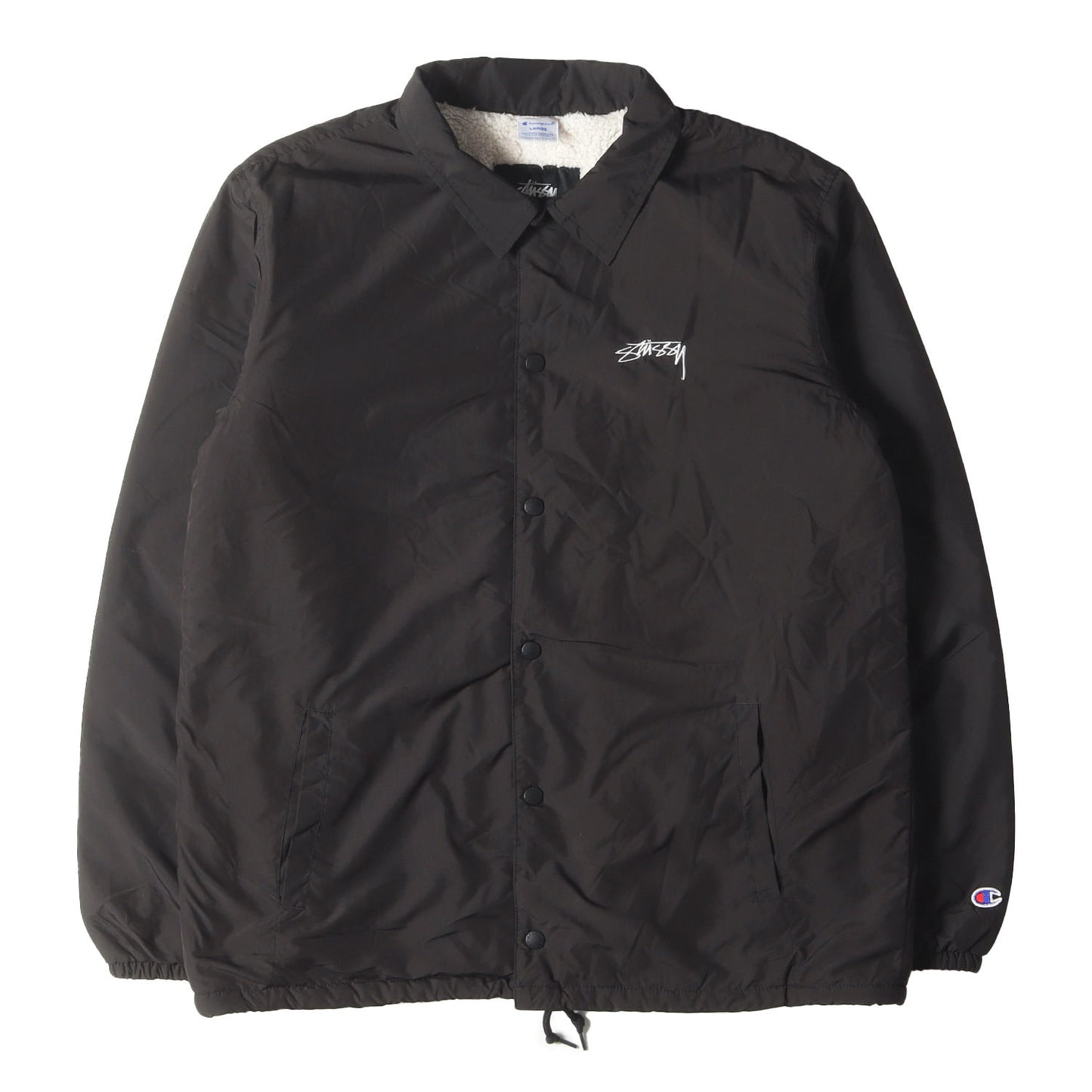 ×Champion ストックロゴ 裏ボア コーチジャケット