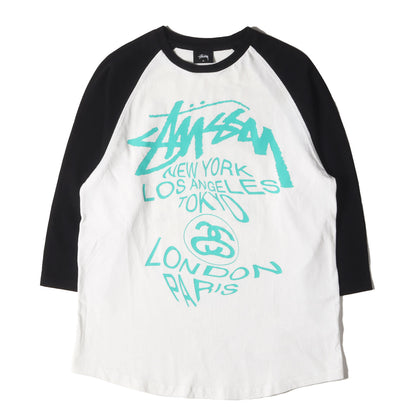 ワールドツアーロゴ 7分袖 ラグラン Tシャツ