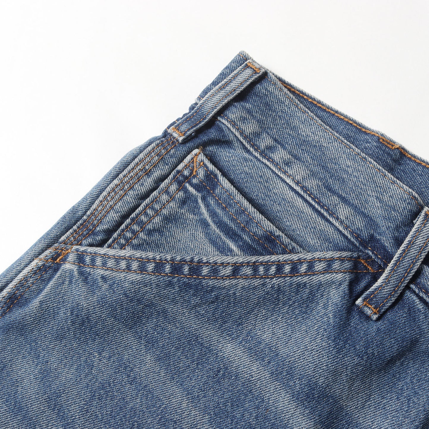 568 ヴィンテージ加工 ダブルニー ペインター デニムパンツ