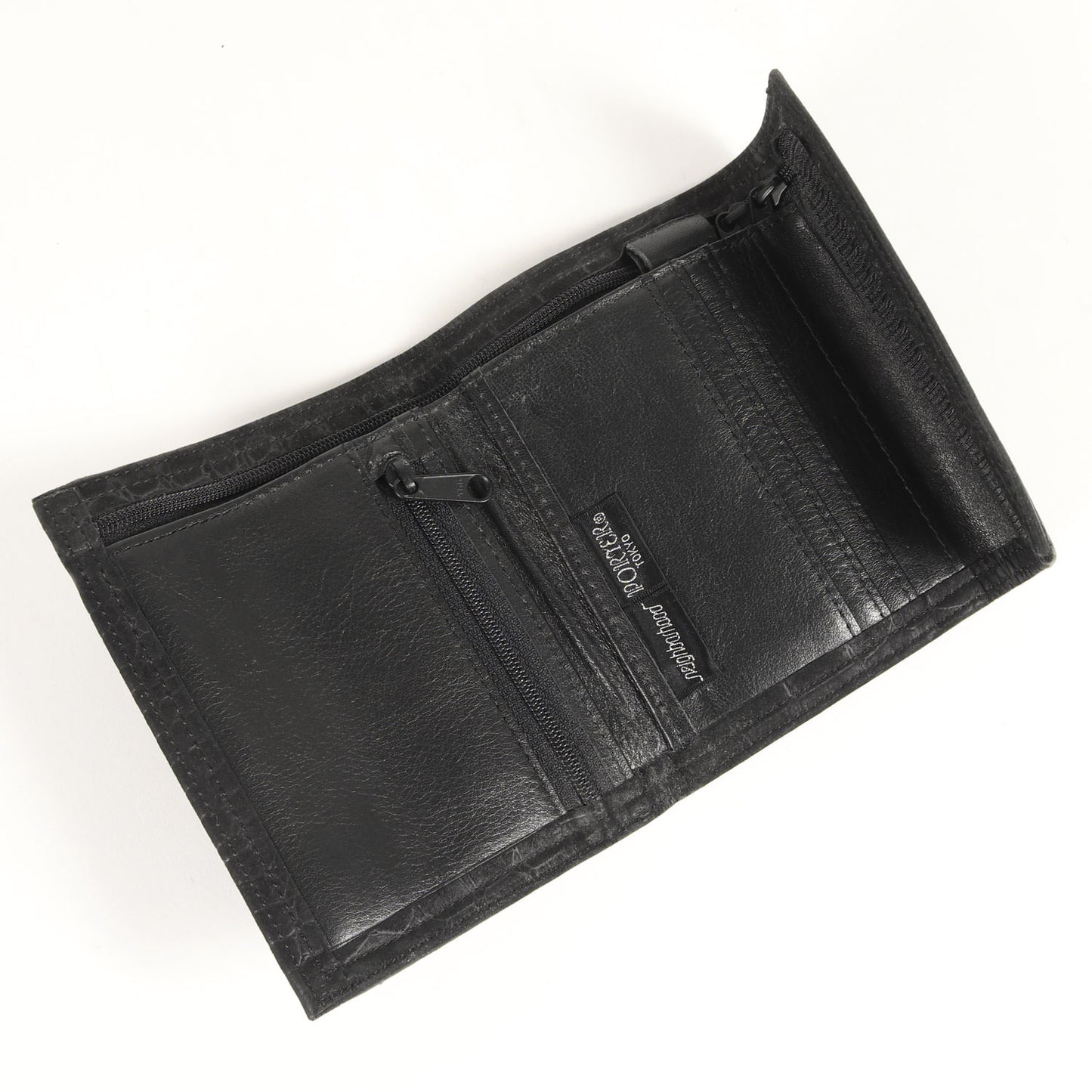 00s ×PORTER クロコダイル 型押しヌバックレザー ウォレット / 財布