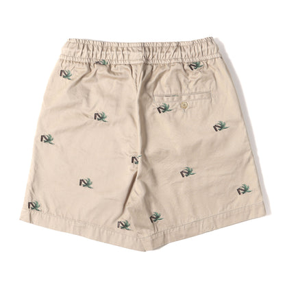 22SS パームツリー柄 ツイル イージーショーツ(Shorts With Embroidery)