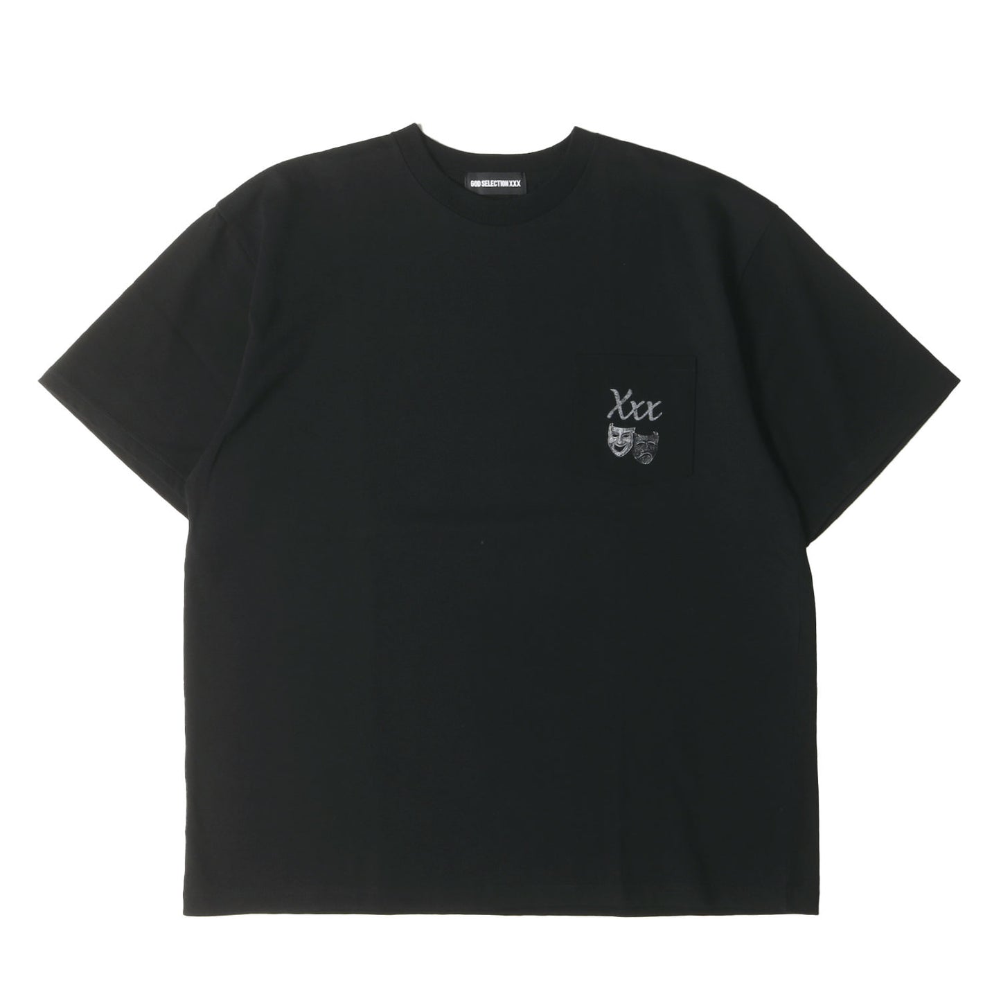 24SS ツーフェイスマスク グラフィック ヘビー ポケット Tシャツ