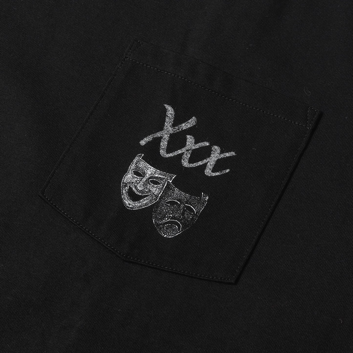 24SS ツーフェイスマスク グラフィック ヘビー ポケット Tシャツ