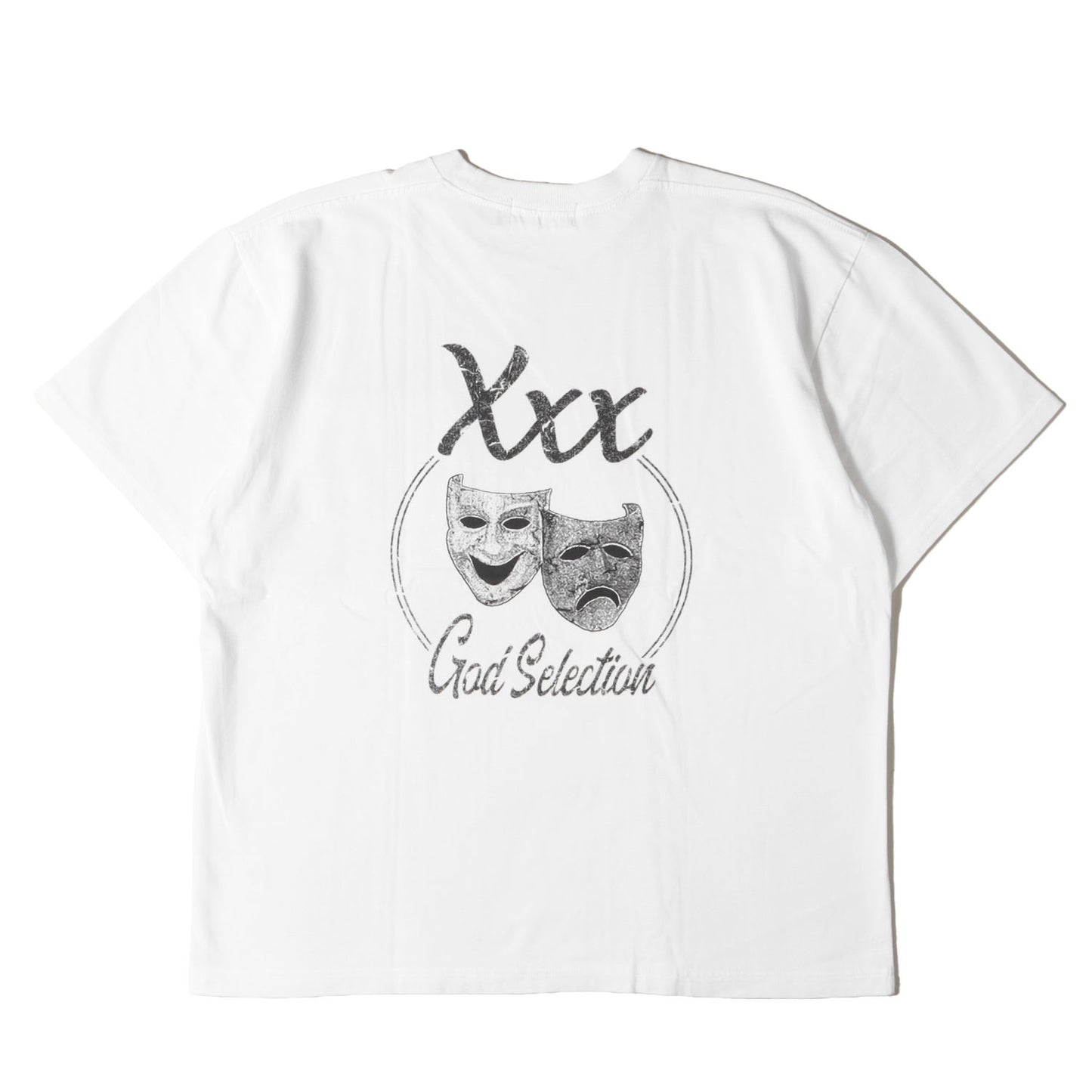 24SS ツーフェイスマスク グラフィック ヘビー ポケット Tシャツ