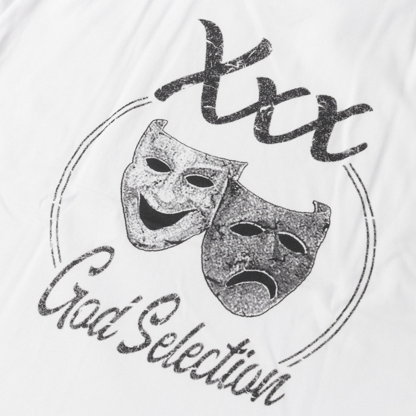 24SS ツーフェイスマスク グラフィック ヘビー ポケット Tシャツ
