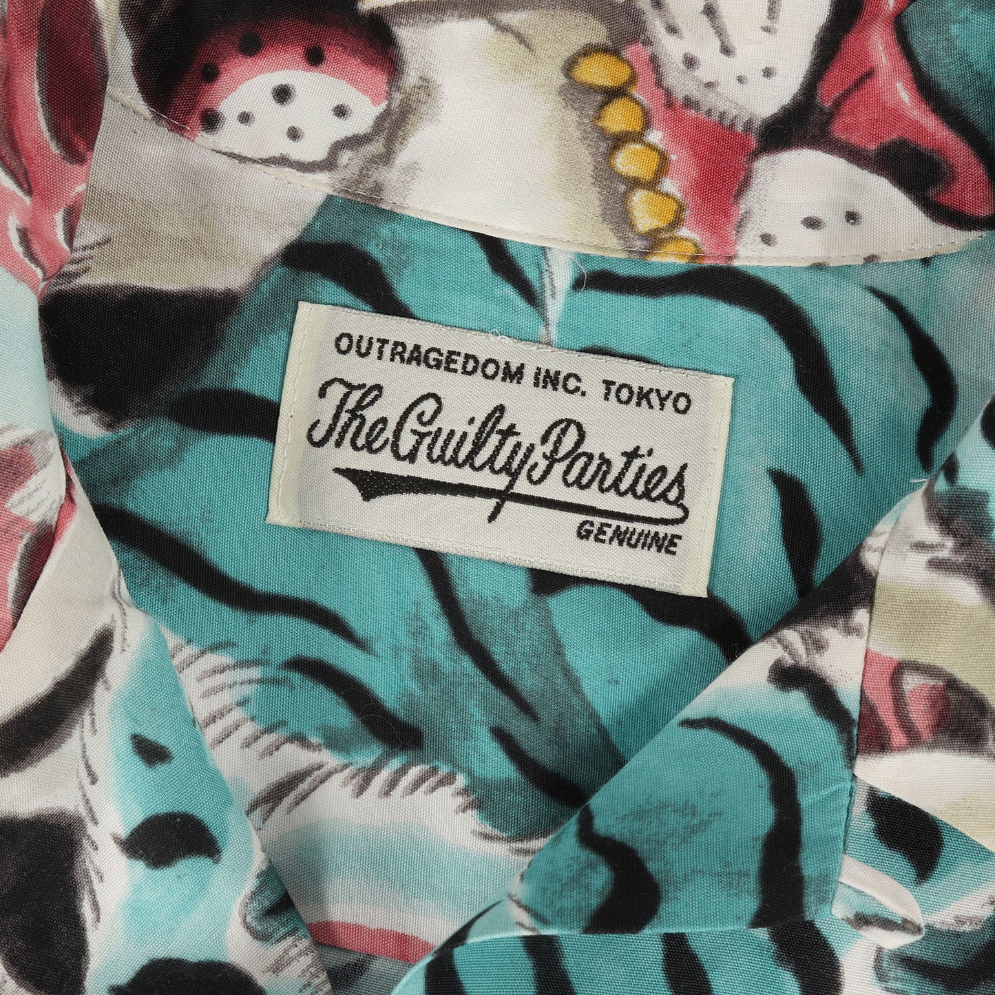 22AW ×TIM LEHI 虎&ドクロ柄 レーヨン ハワイアンシャツ / アロハシャツ(L/S HAWAIIAN SHIRT)
