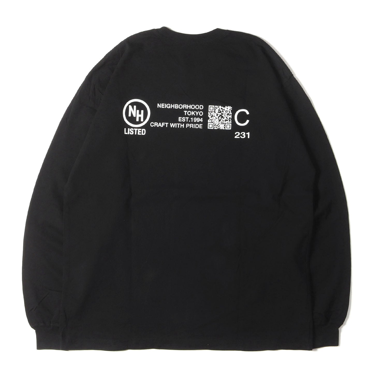 23SS NBHDロゴ ロングスリーブ Tシャツ