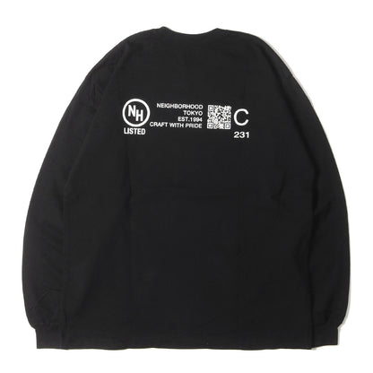 23SS NBHDロゴ ロングスリーブ Tシャツ