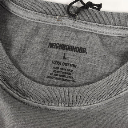 24AW 顔料染め加工 ブランドロゴ ロングスリーブ Tシャツ(NH . TEE LS-12)