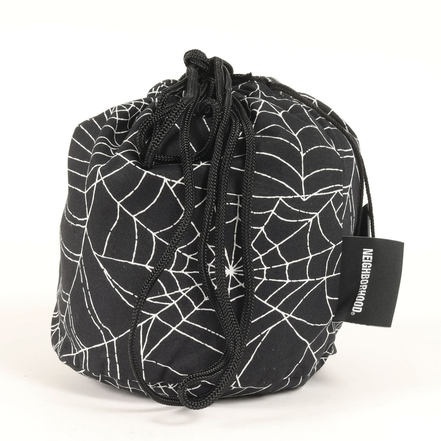 23SS スパイダーウェブ柄 巾着バッグ / ポーチ(SPIDERWEB DRAWSTRING BAG)